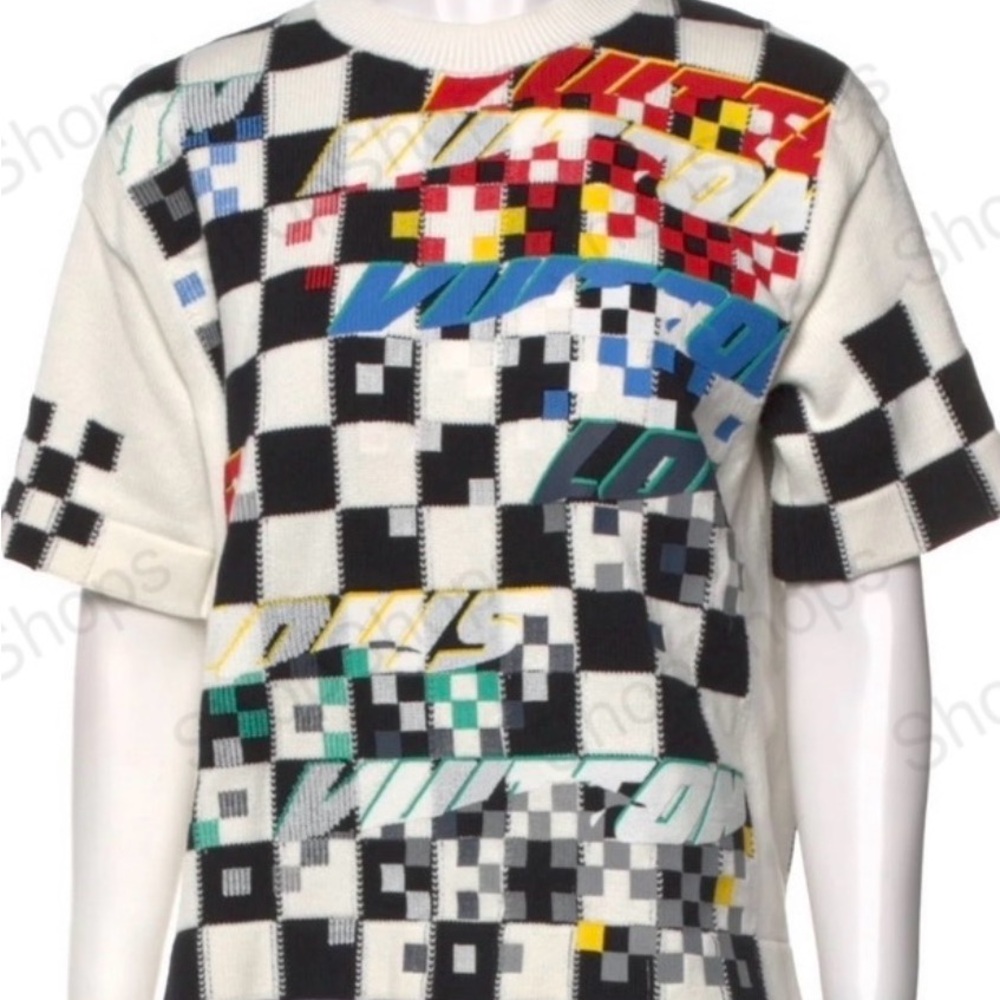 Colorful Checkered women’s Sweater top